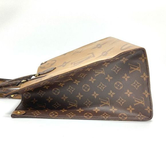 Louis Vuitton Tote Bag On The Go Monogram Giant Brown GM Shoulder Bag - Picture 4 of 9
